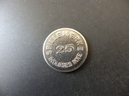 Jeton Token Danemark Spillemaerke 25 Ore Dansk Mont - Autres & Non Classés