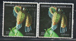 EL SALVADOR 1976 AEREO AIR POST MAIL AIRMAIL FLORA FLOWERS ORCHIDS PLEUROTHALLIS SCHIEDEI ORCHID 25c MNH - Salvador