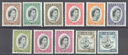 Grenada Sc# 171-181 MNH 1953-1959 1/2c-50c QEII Definitives - Granada (...-1974)