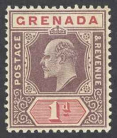 Grenada Sc# 49 MH 1902 1p King Edward VII - Grenada (...-1974)