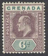 Grenada Sc# 63 MH (a) 1904-1906 6p King Edward VII - Granada (...-1974)