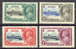 Grenada Sc# 124-127 MH (a) 1935 Silver Jubilee - Granada (...-1974)