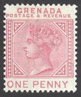 Grenada Sc# 30 MH 1887 1p Queen Victoria - Grenade (...-1974)