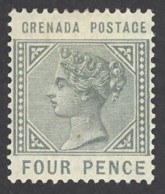 Grenada Sc# 23 MH 1883 4p Queen Victoria - Grenada (...-1974)