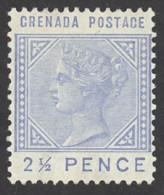 Grenada Sc# 22 MH 1883 2 ½p Queen Victoria - Grenada (...-1974)