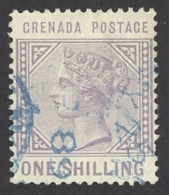 Grenada Sc# 26 Used 1883 1sh Queen Victoria - Granada (...-1974)