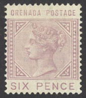 Grenada Sc# 24 MH (b) 1883 6p Queen Victoria - Grenada (...-1974)