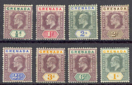 Grenada Sc# 48-55 MH 1902 King Edward VII - Granada (...-1974)