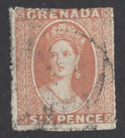 Grenada Sc# 5 Used 1871 6p Queen Victoria - Granada (...-1974)