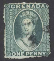 Grenada Sc# 1 Cull 1861 1p Queen Victoria - Grenada (...-1974)