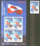 Greenland Sc# B20-B20a Used 1995 National Flag 10th - Gebraucht