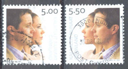 Greenland Sc# 429-430 Used 2004 Royal Wedding - Gebraucht