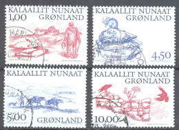 Greenland Sc# 380-383 Used 2000 Arctic Vikings - Usati