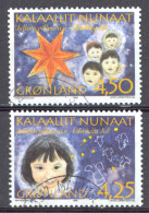 Greenland Sc# 312-313 Used 1996 Christmas - Oblitérés