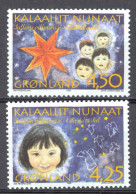 Greenland Sc# 312-313 MNH 1996 Christmas - Ongebruikt