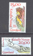 Greenland Sc# 309-310 Used 1996 Ship's Figureheads - Used Stamps