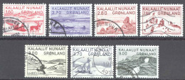 Greenland Sc# 112-118 Used 1980-1987 Art From Greenland - Gebraucht