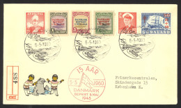 Greenland Sc# 19-21, 6, 34, B1 REGISTERED Event Cover 1960 5.5 15 AAR - Cartas & Documentos