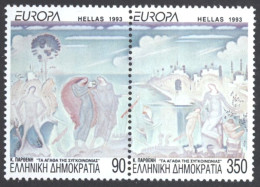 Greece Sc# 1773a MNH Pair 1993 Europa - Neufs