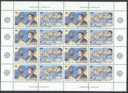 Greece Sc# 1739a MNH Pane/16 1992 Europa - Unused Stamps