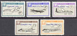 Guernsey Sark MNH Set/5 1967 Commodore Shipping Europa - Local Issues