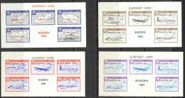 Guernsey Sark MNH Sheet/5 Set/4 (IMPERF) 1964-1967 Commodore Shipping Europa - Local Issues