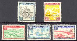 Guernsey Sark MNH Set/5 1962 Commodore Shipping Europa - Local Issues