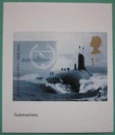 2001 ~ S.G. 2207 ~ CENTENARY OF THE ROYAL NAVY SUBMARINE SERVICE SELF ADHESIVE BOOKLET STAMP. NHM  #00885 - Unused Stamps