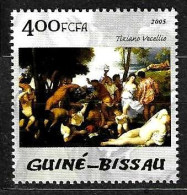 GUINEA-BISSAU - 2005 TIEPOLO Baccanale Degli Andrii (museo Prado, Madrid) Nuovo** MNH - Mitologia