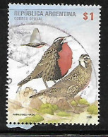 ARGENTINA - AÑO 2008 - Serie MERCOSUR - Aves Autóctonas - Loica Común - Birds - Usada - Oblitérés