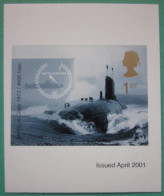 2001 ~ S.G. 2207 ~ CENTENARY OF THE ROYAL NAVY SUBMARINE SERVICE SELF ADHESIVE BOOKLET STAMP. NHM  #00921 - Unused Stamps