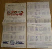 Hippodrome ENGHIEN Programme Courses Hippiques 5 Août 1989 - PMU - Tiercé - - Sports & Tourisme