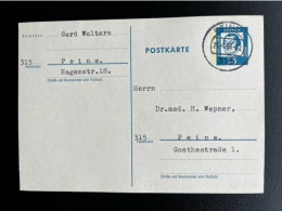 GERMANY 1963 POSTCARD PEINE TO PEINE 21-04-1963 DUITSLAND DEUTSCHLAND - Cartes Postales - Oblitérées