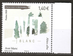 Andorre Français 2020 N° 851 ** Sapin Blanc Des Rocheuses, Arbre, Flore, Abies Alba, Pin, Conifère, Neige, Nature - Ungebraucht