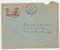 Dahomey (colonie Française) Enveloppe De Cotonou Vers La France Très Belle Frappe - Briefe U. Dokumente