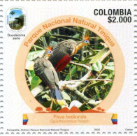 Lote 2022-24.4, Colombia, 2022, Sello, Stamp, Parques Nacionales, National Park 12 Issue, Pava, Bird - Colombie