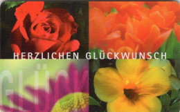 Glück 2001 TK KD 02/2001 ** 20€ Blumen Des Team TELECOM Geburtstags-Glückwunsch Flowers TC Special Tele-card Of Germany - KD-Series : Gratitude