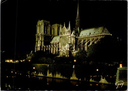 10-12-2023 (1 W 47) France - Paris Notre Dame Cathédrale La Nuit (before Fire) - Kirchen U. Kathedralen