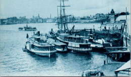 10-12-2023 (1 W 50) Australia (2 Reproduction Postcard) Sydney Circular Quay (shipping) Ferry & Sail Ships - Ferries