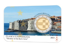 Kroatie 2 Euro 2023 Lidmaatschap Eurozone UNC Coincard Croatia Croazia Croatie Kroatien Membership Eurozone - Croatia