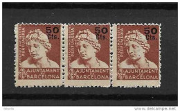 LOTE 1195 C   ///   BARCELONA 1930   TIRA DE 8 SELLOS   **MNH     AYUNTAMIENTO DE BARCELONA - Barcelona