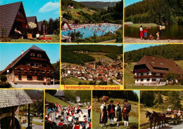 73941858 Tennenbronn Bungalows Schwimmbad Teich Hotel Loewen Panorama Kurkonzert - Schramberg