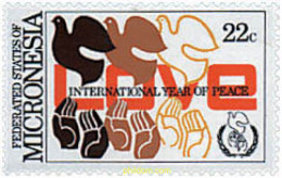 662732 MNH MICRONESIA 1986 AÑO INTERNACIONAL DE LA PAZ - Micronésie