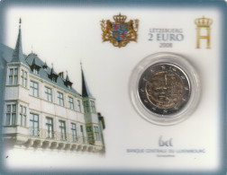 LUXEMBURG 2008 COINCARD 2€   /  LUXEMBOURG 2008 CARTE PIÈCE DE MONNAIE 2€ / LUXEMBOURG 2008 COINCARD 2€ - Luxemburg