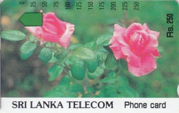 Sri Lanka (Ceylon) - LK-SLT-ANR-0003, Anritsu, Roses, Rs.250, Used - Sri Lanka (Ceilán)