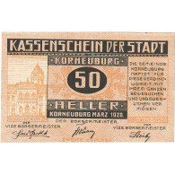 Autriche, Korneuburg, 50 Heller, Château, 1920, 1920-12-31, SPL, Mehl:FS 466b - Oesterreich