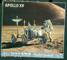 Manama 1971 Mi#1065A Apollo 15 Space Mission MS CTO - Manama