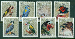 Manama 1972 Mi#1040-1047 Birds MLH - Manama