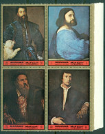 Manama 1972 Mi#996-999 Paintings By Titian, Portraits MLH - Manama