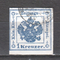 Austria 1858 Zeitungsmarke Mi 2-III Canceled  - Newspapers